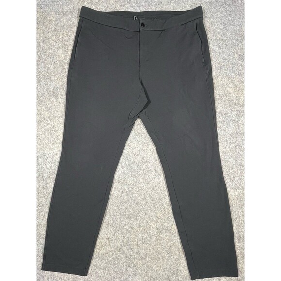 Lululemon Athletica Pants Men’s Size 40 Black Golf Stretch Pockets Adj. Waist - Picture 1 of 11